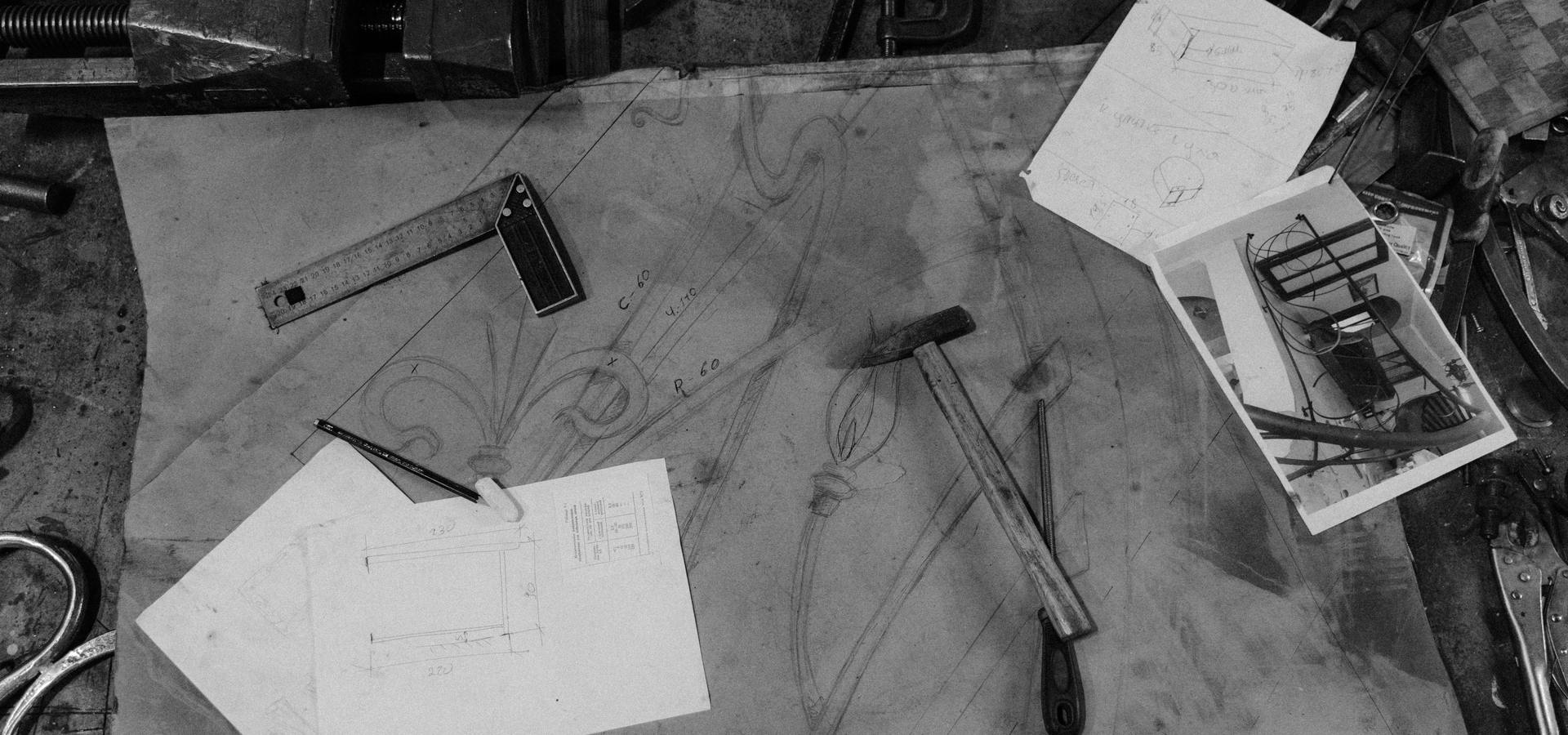 Engineering drawings and steel stock