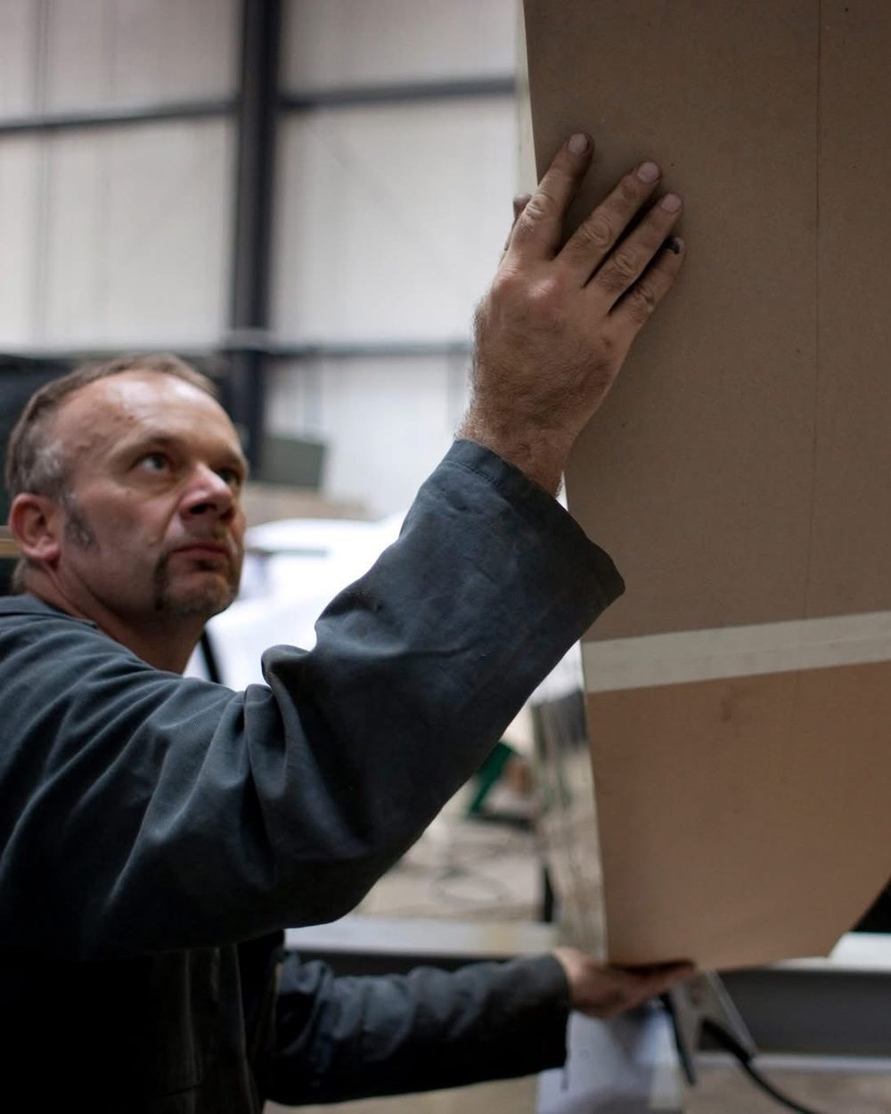 Mark Van Driel CEng MIET in the Van Driel Engineering workshop